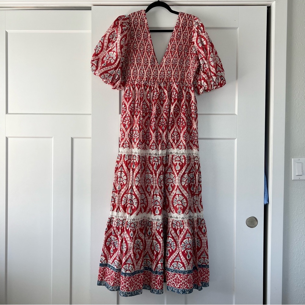 Gianna Maxi Dress In Red- nwt